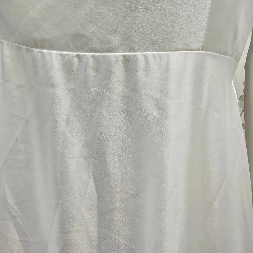 Show Me Your Mumu Women's Madi Gown Ivory Luxe Satin Size L - Picture 5 of 11